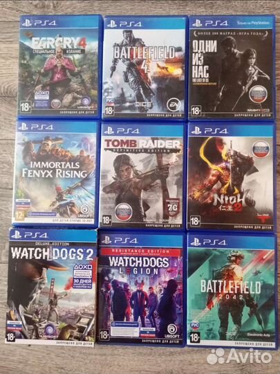 Диски игры для PS4