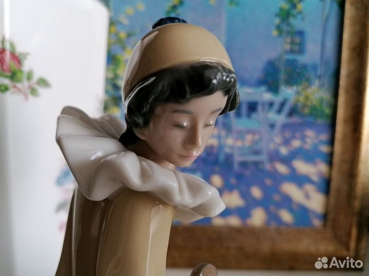 Статуэтка lladro nao Клоун с мандолиной Испания бу