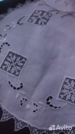 Старинный текстиль скатерть и салфетки