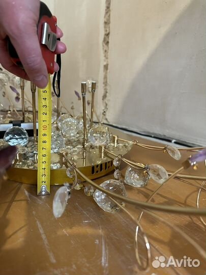 Люстра потолочная бу хрустальная