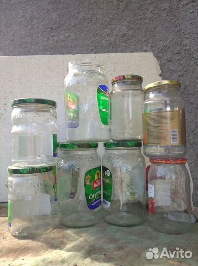 Банки стеклянные, 1л, 2л 05л