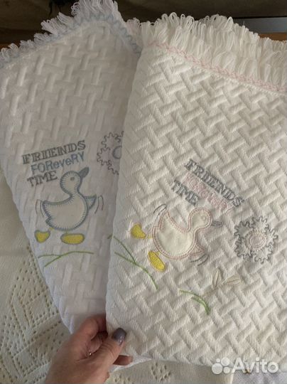 Плед детский вязаный