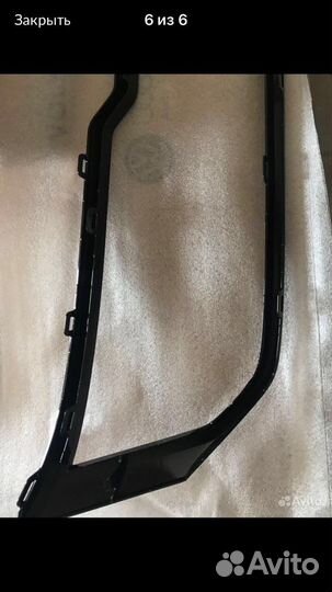 Черная накладка на решетку радиатора Skoda Kodiaq