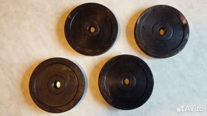 Гантели 15 кг каждая (сборные )