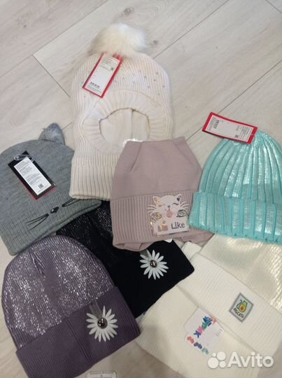 Шапка новая 52 зима детская Куртка кож. зам р-р 42