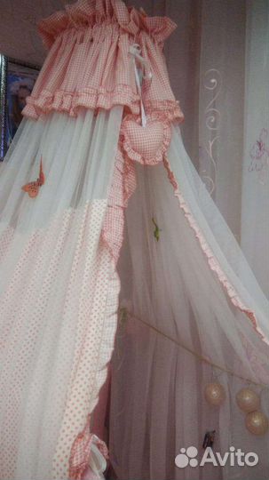 Балдахин в кроватку с держателем