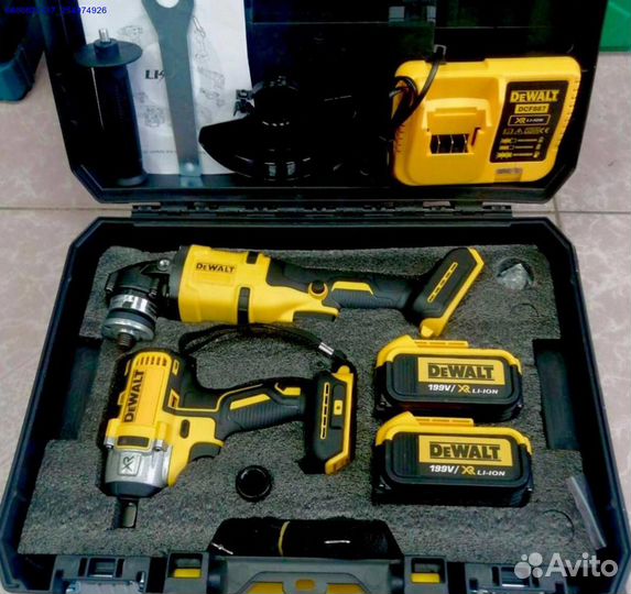Набор 2в1 Dewalt гайковерт + болгарка