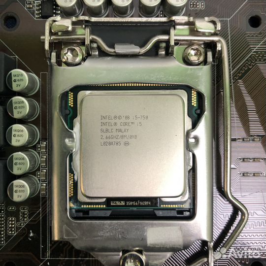 Материнская плата Asus P7H55-M + i5-750