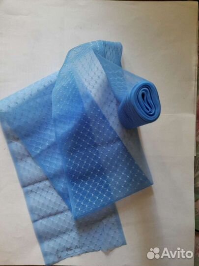 Лента на выписку голубая