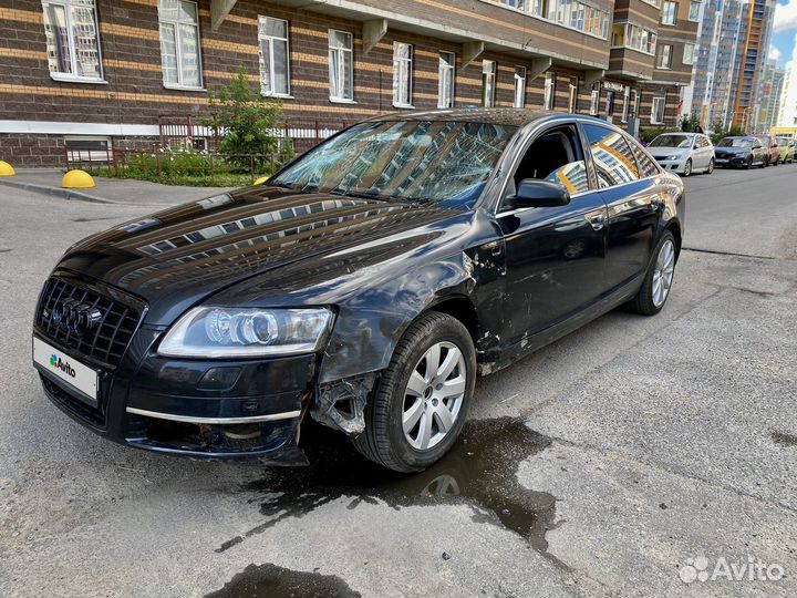 Audi A6 3.1 AT, 2008, битый, 250 000 км