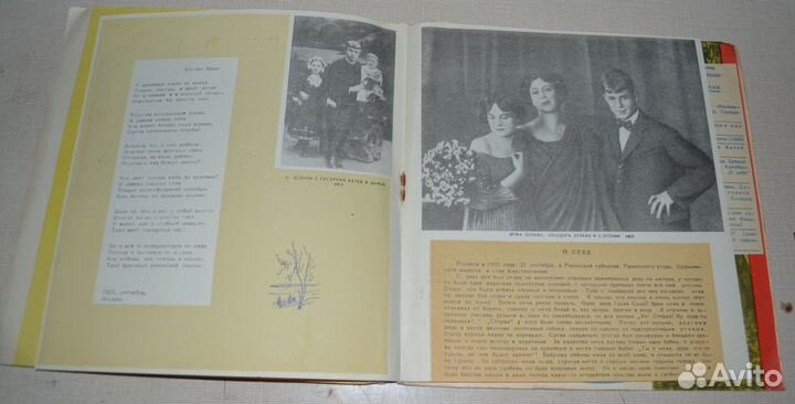 Буклет сувенир Сергей Есенин(пластика)