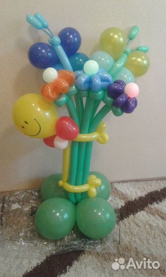 Цветы из воздушных шаров