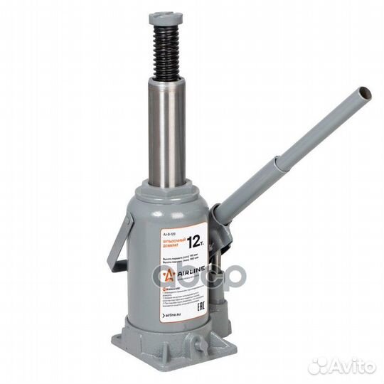 Домкрат бутылочный 12т (MIN - 210 мм, MAX - 415