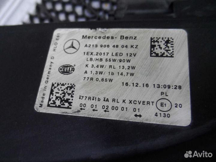 Фара левая Mercedes-Benz E-Class