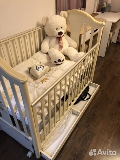 Детская кровать с матрасом бу