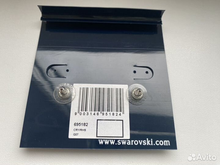 Пусеты звездочки swarovski