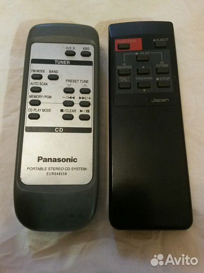 Пульты ду для мц Panasonic и видео Funai Japan