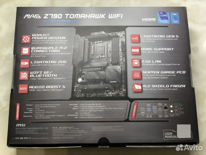 Комплект Intel i5 14600kf / MSI MAG Z790 tomahawk