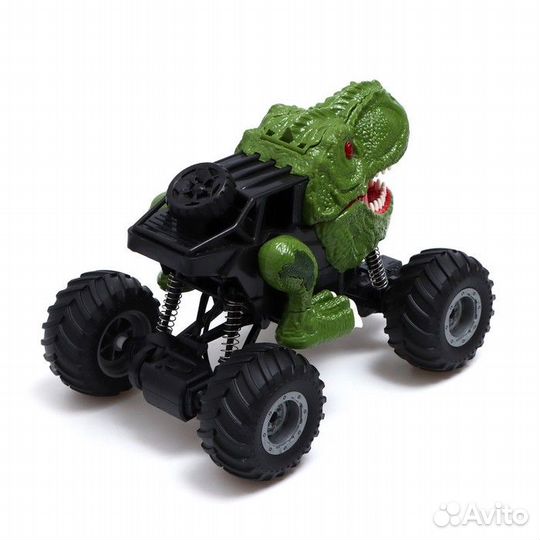 Джип р/у dino, свет и звук, дым, раб. от аккум