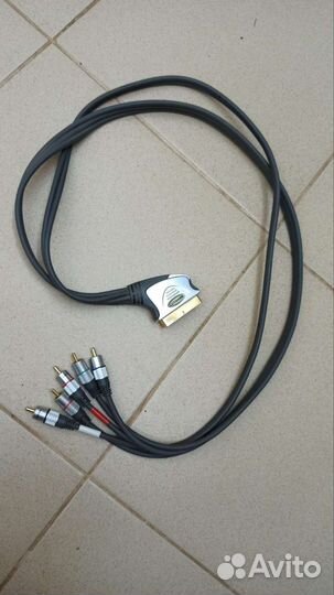 Кабель Scart - тюльпаны. Luxmann