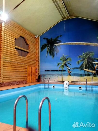 Баня сауна с бассейном