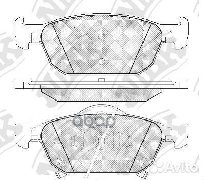 Колодки тормозные дисковые PN8863 NiBK