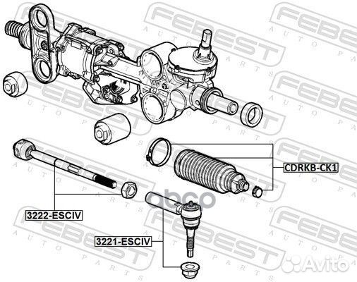 Наконечник рулевой 3221esciv Febest