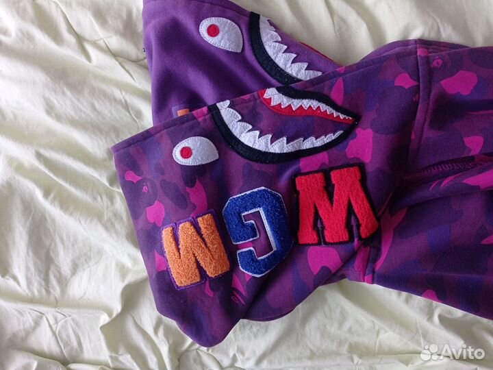 Зип худи bape shark