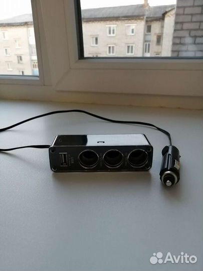 Разветвитель прикуривателя с USB, для автомобиля