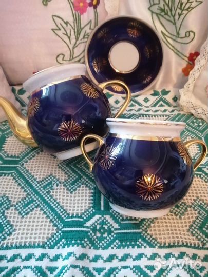 Сервиз чайный кобальт