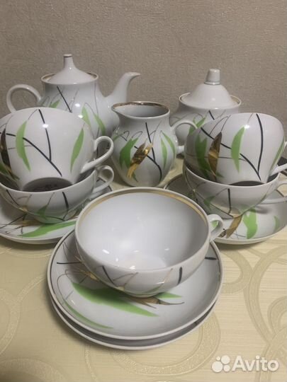 Неполные чайные сервизы Дулево, Вербилки Рига