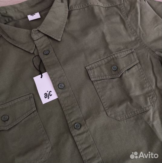 Рубашка мужская джинсовая Ajc новая, L XL