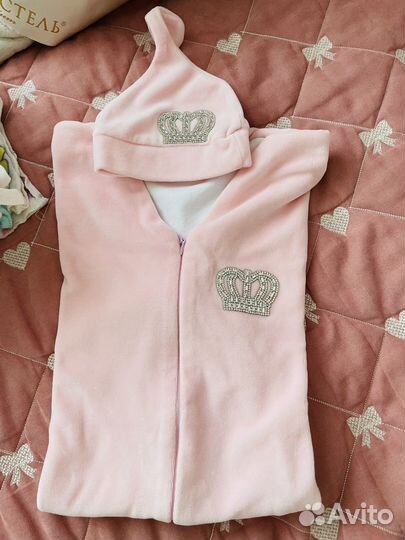 Комплект на выписку, в роддом, пеленки-коконы