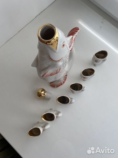 Графин с рюмками Городница