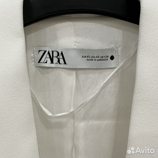 Брючный костюм zara белый женский