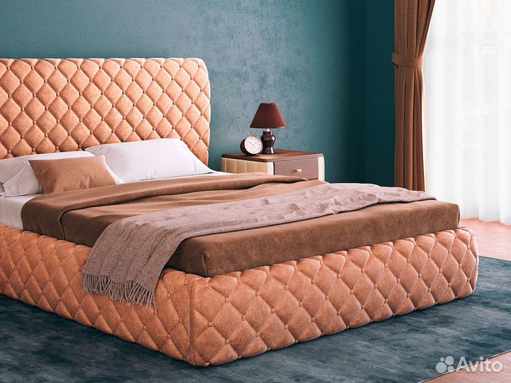 Кровать двуспальная гармония люкс, Кристал 5/5С (1