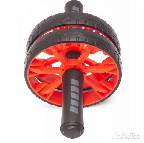 Ролик для пресса красный два колеса диаметр 15,5 с