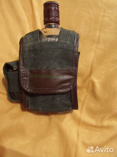 Фляжка плоская и стопочка в чехле