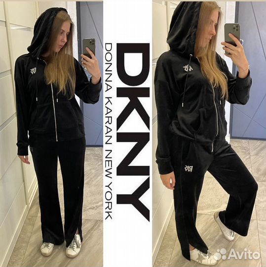 Костюм велюровый dkny S,M оригинал