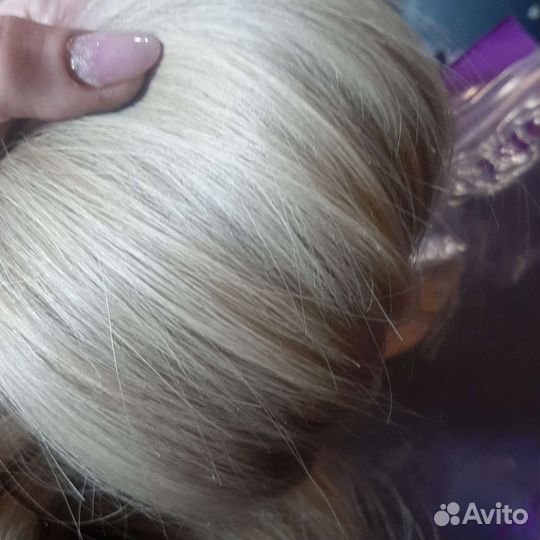 Волосы для наращивания б/у славянка 40см