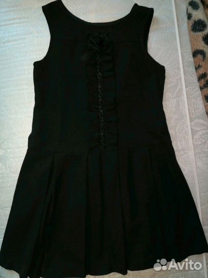 Сарафан школьный (чёрный) на 8-10 лет 134-146