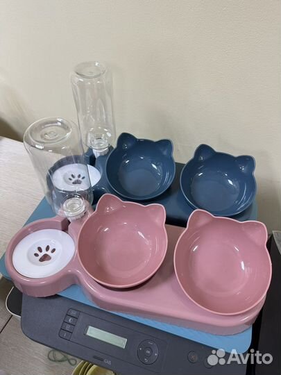 Миска для животных с автопоилкой, 2 цвета