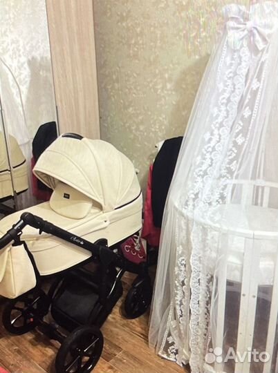 Коляска 2 в 1 эко кожа Quali Apollo