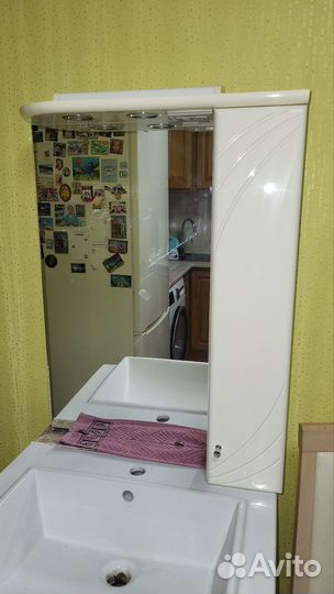 Тумба раковина зеркало