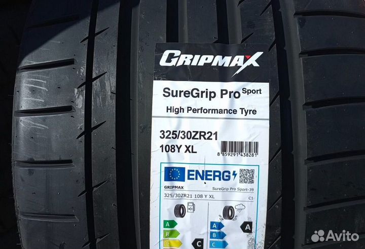 Gripmax SureGrip Pro Sport 285/35 R21 и 325/30 R21 108Y