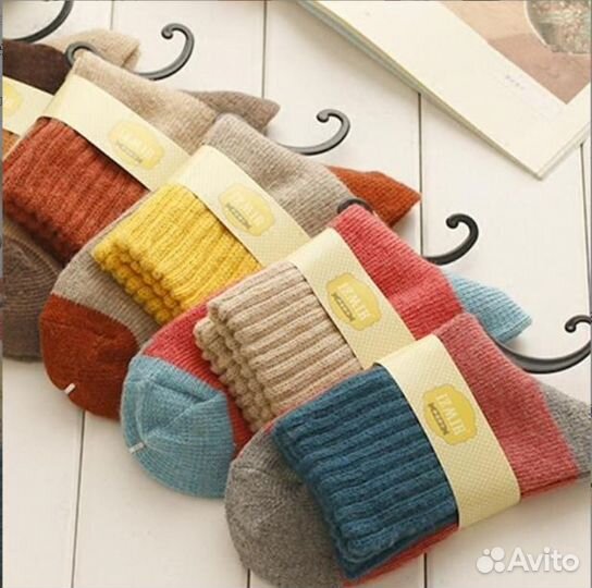 Набор из 5 пар теплых махровых носок