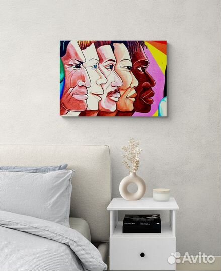 Картина Арт лица разных национальностей