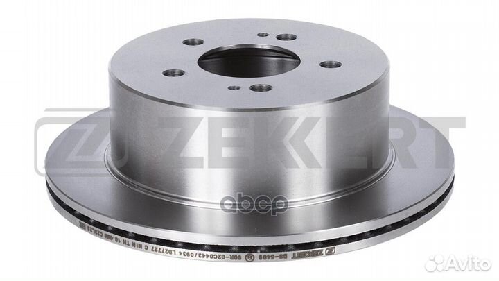 Диск торм. задн. Hyundai H-1 97- bs-5409 Zekkert