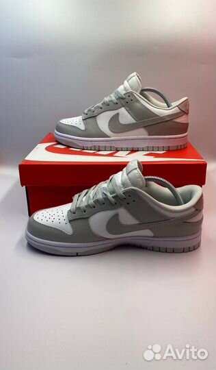 Кроссовки nike sb dunk low gray FOG