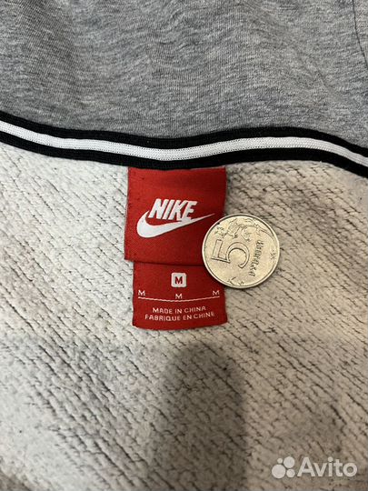 Зип худи nike серая